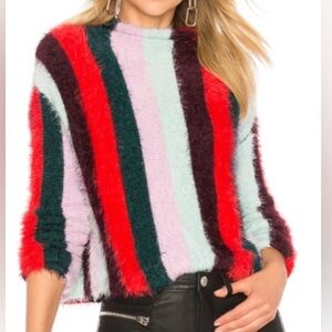 BLANK-NYC Stripe Mock Neck "The MNad
Hatter" Sweater Long Sleeve
XS